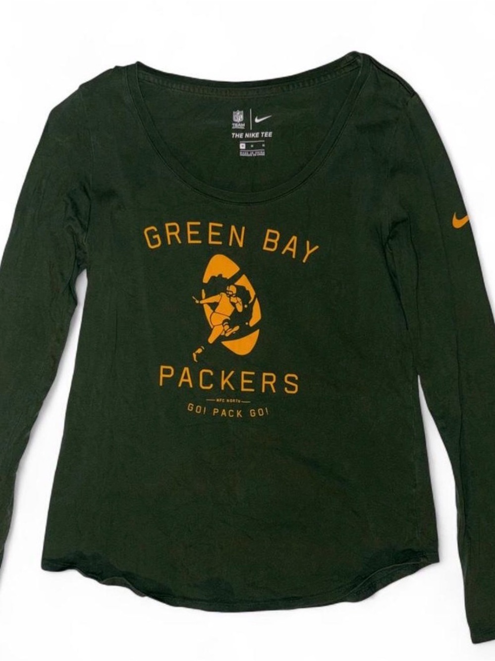 Green Bay Packers Old School Classic Logo Long Sleeve Shirt
